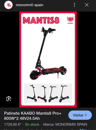 Patinete Eléctrico Kaabo Mantis 8 lite