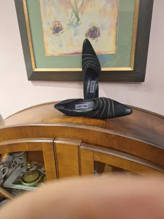 Zapatos de vestir MAGRIT ante tacón fino,  forro