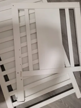 Cuna colecho blanca con ruedas