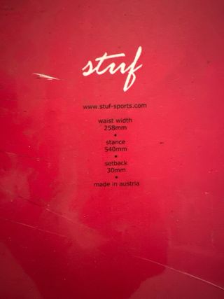 Tabla de Snowboard Stuf Gothic Roja