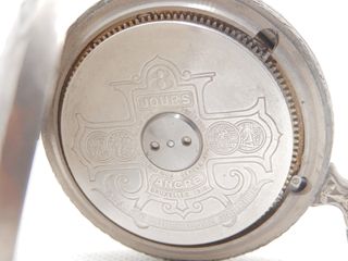 Tasca 8 giorni HEBDOMAS a CARTOUCHE CASSA LAVORATA