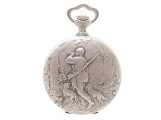 Tasca 8 giorni HEBDOMAS a CARTOUCHE CASSA LAVORATA