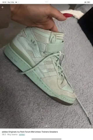 Adidas Ivy Park Forum Mid Verde Talla 38.5