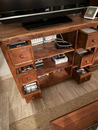 Mueble TV madera rústico