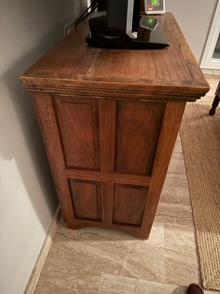 Mueble TV madera rústico