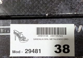 XTI Sandali Donna Tacco 12 Oro Tg 38