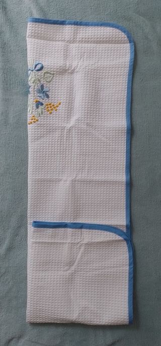 Asciugamani cotone bianco ricamato