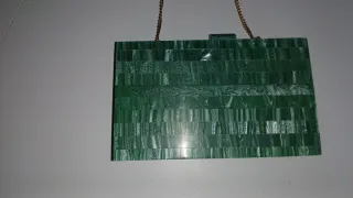 Bolso fiesta exótico verde y dorado