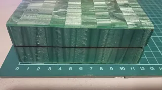 Bolso fiesta exótico verde y dorado