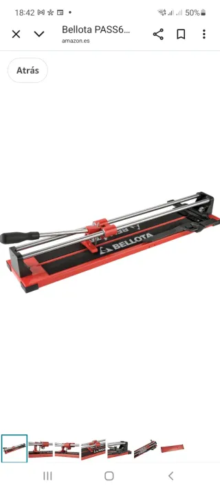 Cortadora de azulejos Bellota Pass60