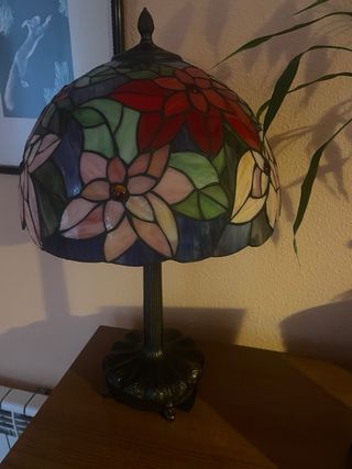 Lámpara Tiffany Diseño Flores Multicolor