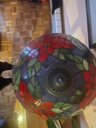 Lámpara Tiffany Diseño Flores Multicolor