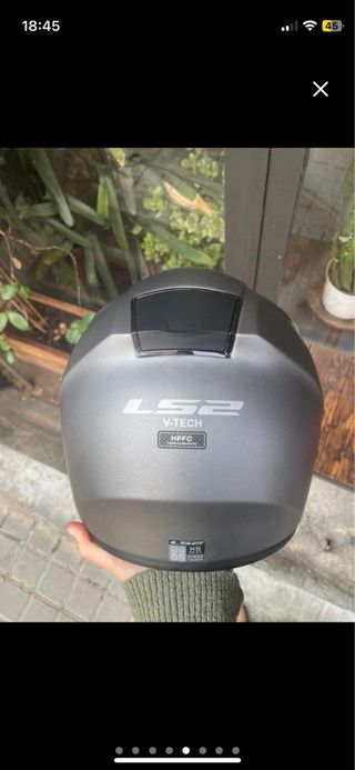 Casco Moto LS2 Talla XS Gris