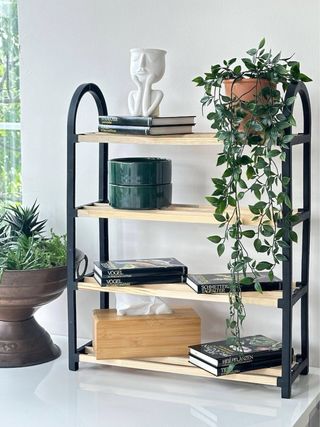 Zapatero estantería de 4 baldas