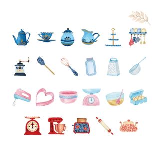 Pegatinas X45 cocina reposteria pastelería