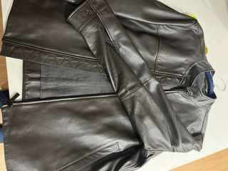 Cazadora tipo biker Piel Ovina Massimo Dutti 2024