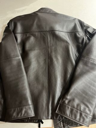 Cazadora tipo biker Piel Ovina Massimo Dutti 2024