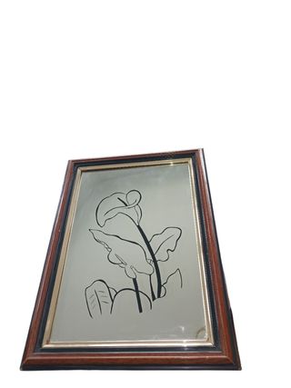 Cuadro Espejo Perro Dibujo