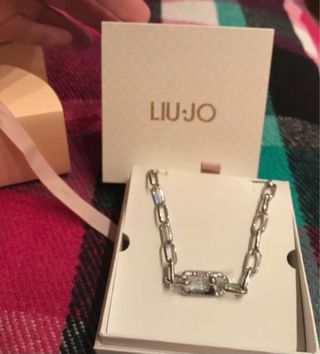 Liu Jo Collana Acciaio e Cristalli Argento
