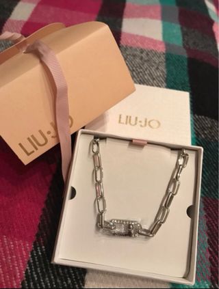 Liu Jo Collana Acciaio e Cristalli Argento