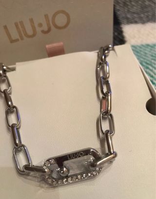 Liu Jo Collana Acciaio e Cristalli Argento