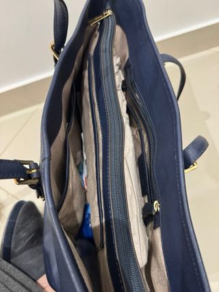 Borsa Michael Kors blu e oro