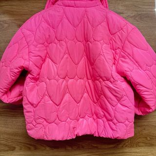 Chaqueta Fucsia Neón Corazones