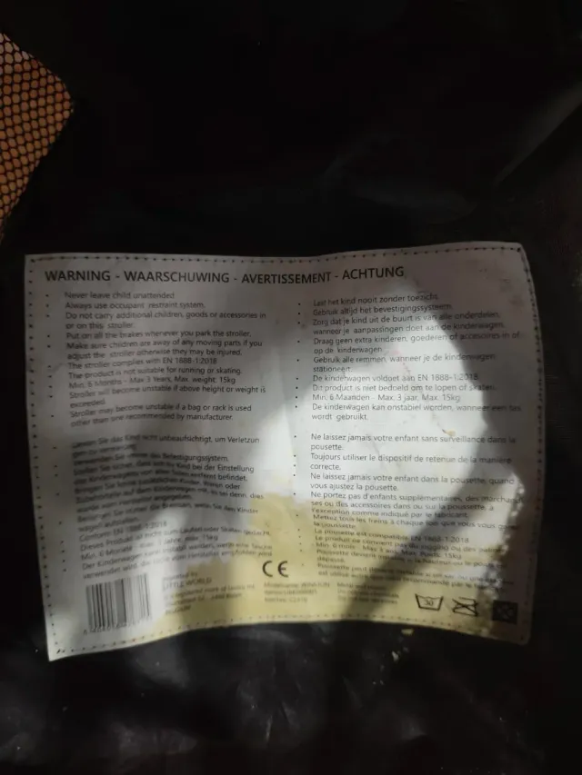 Carrito de bebé Little World hasta 15 kg