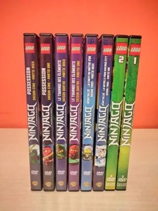 LOTE LEGO NINJAGO TEMPORADAS 1-5  |  10 DVD