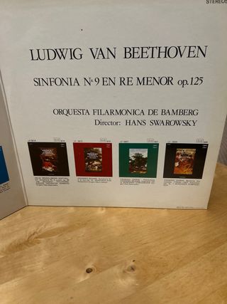 Vinilo Beethoven Sinfonías 5 y 9