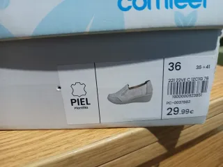 Zapatos Comfeet Talla 36 Gris Mujer