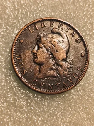 2 Centavos Argentina 1894 Moneda