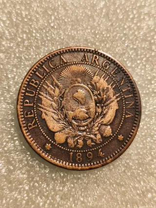 2 Centavos Argentina 1894 Moneda