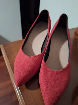 Zapatos rojos/granate de tacón