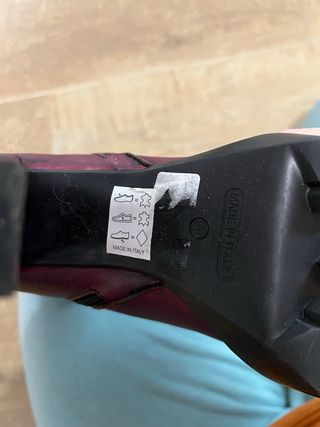 Botines de tacón burdeos