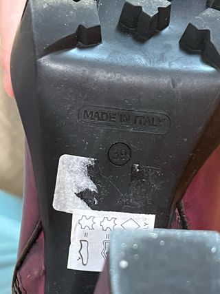 Botines de tacón burdeos