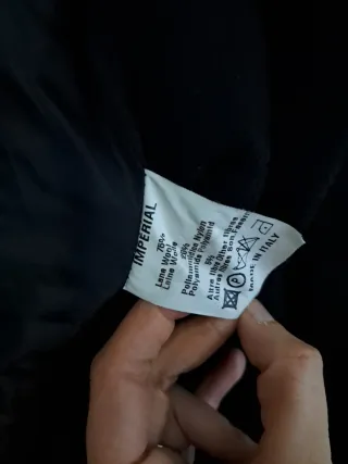 Cappotto lana Imperial nero midi