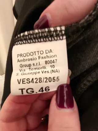 Abito Manuela Riva lana grigio nero con cardigan