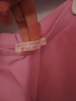 Pantaloni bambina rosa cotone