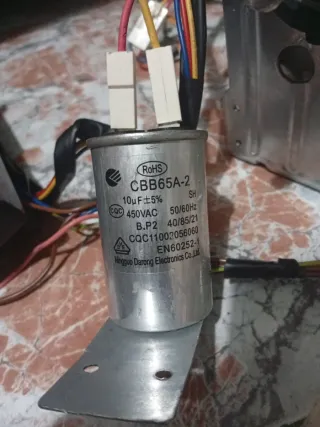 Motor Secador 140W y 50Hz + Sistema Eléctrico