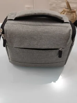 Borsa custodia grigia per fotocamera