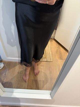 Falda negra Primark Talla S