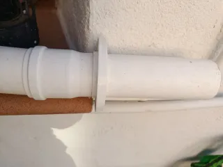 Piezas de tubo salida humos caldera, sólo