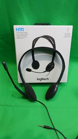 Logitech H111 Auriculares con Cable, Sonido Estére