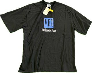 Camiseta Vetements M Negra Very Expensive T-Shirt