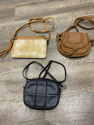 Lote 3 borse a tracolla