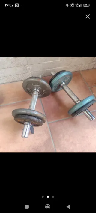 Mancuernas y discos