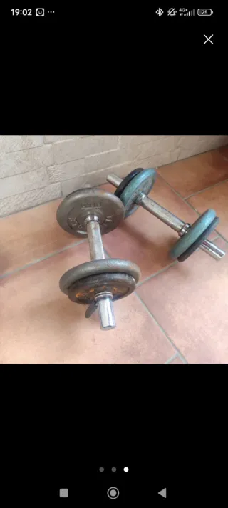 Mancuernas y discos