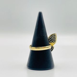 ANILLO MARIPOSA GRANDE PIEDRA AZUL 18K