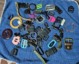 Lote piezas metálicas para manualidades cada 24 5€